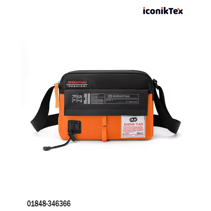 Trendy Men's Bag Waterproof Large Capacity Shoulder Bag 2026